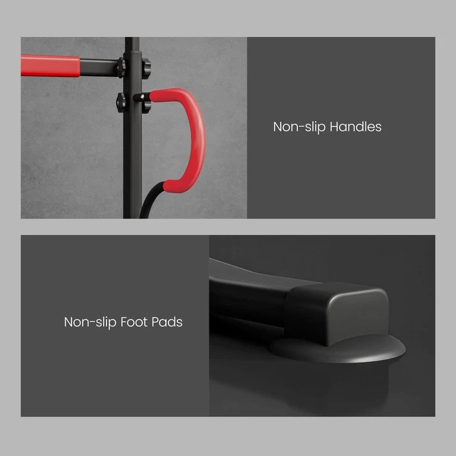 Alt view image 3 of 7 - Power Tower Station Pull Up Bar Dip Station for Home Gym Workout Equipment