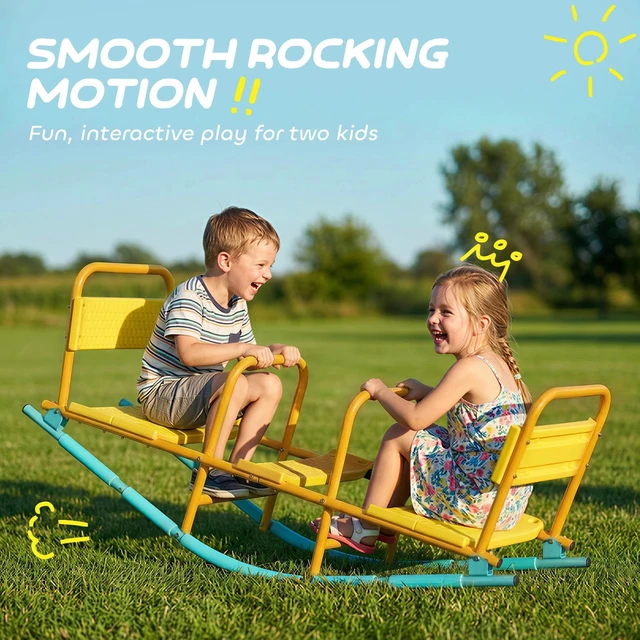 Alt view image 2 of 7 - 2 in 1 Teeter Totter Seesaw for Kids Age 3-8 for Indoor Outdoor