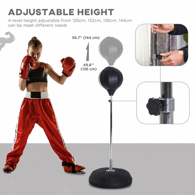 Alt view image 4 of 7 - Punching Bag for Adults with 49.6"-56.7" Adjustable Height