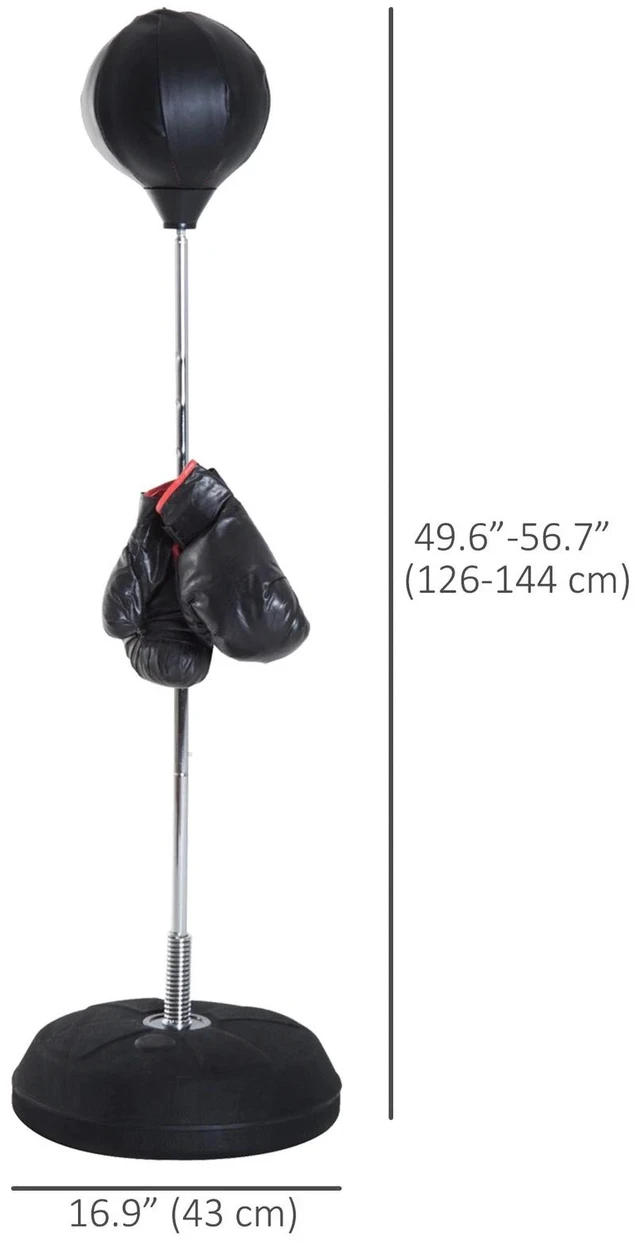 Alt view image 7 of 7 - Punching Bag for Adults with 49.6"-56.7" Adjustable Height
