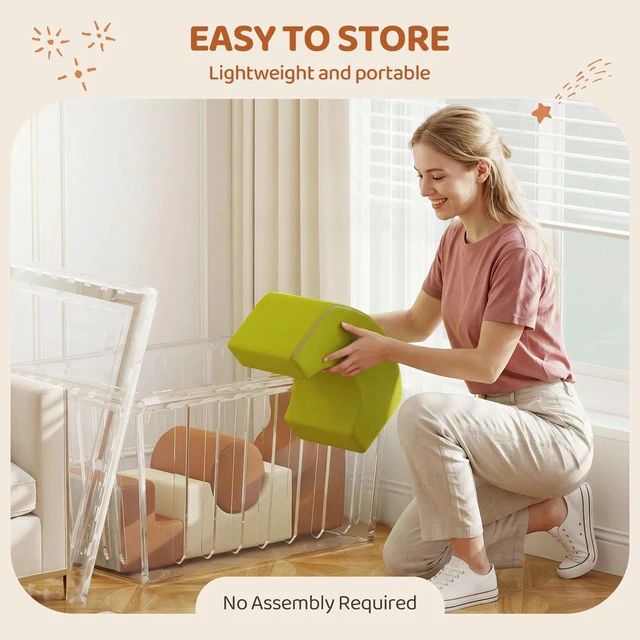 Alt view image 5 of 7 - Toddlers Climbing Toys, 5PCs Foam Climbing Blocks with Non-Slip Bottom