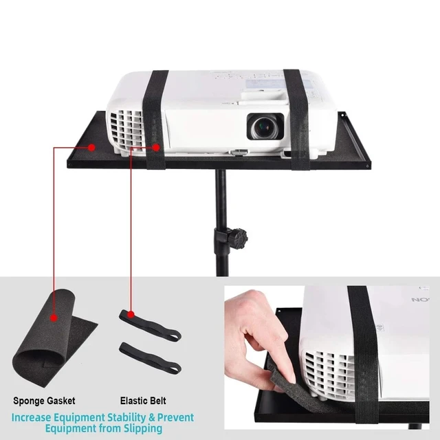 Alt view image 5 of 7 - Tripod Floor Stand For Laptop Projector Presentation Heigh Adjustable Foldable