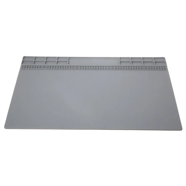 Alt view image 7 of 7 - Heat Insulation Silicone Desk Pad Mat Soldering Repair Maintenance Work Platform
