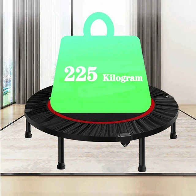 Alt view image 3 of 6 - Trampoline 40 Inch Indoor / Outdoor Home Fitness Exercise Foldable Rebounder