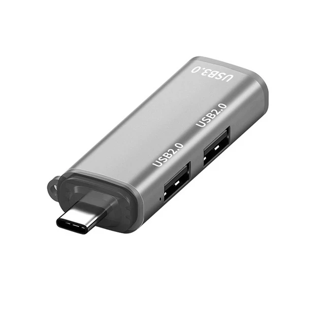 Alt view image 4 of 6 - USB Type C to USB 3.0 HUB USB-C 3.1 to USB 2.0 Hub Data Port Adapter
