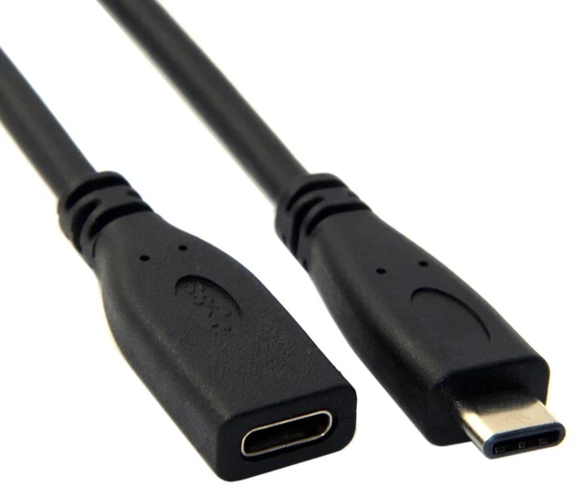 Alt view image 7 of 7 - USB Type C Extension Cable USBC 3.1 Sync Data Charger Charging Wire 3Ft