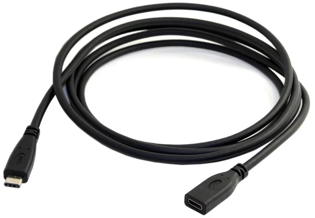 Alt view image 6 of 7 - USB Type C Extension Cable USBC 3.1 Sync Data Charger Charging Wire 3Ft