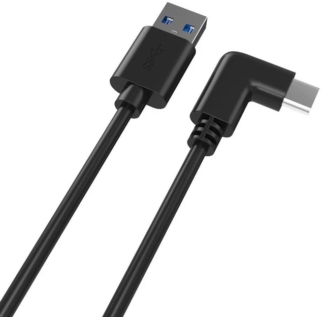 Alt view image 2 of 7 - Link Cable for Oculus Quest 1/2/3 Charging Data Transfer USB Type-C 10 Ft 3M