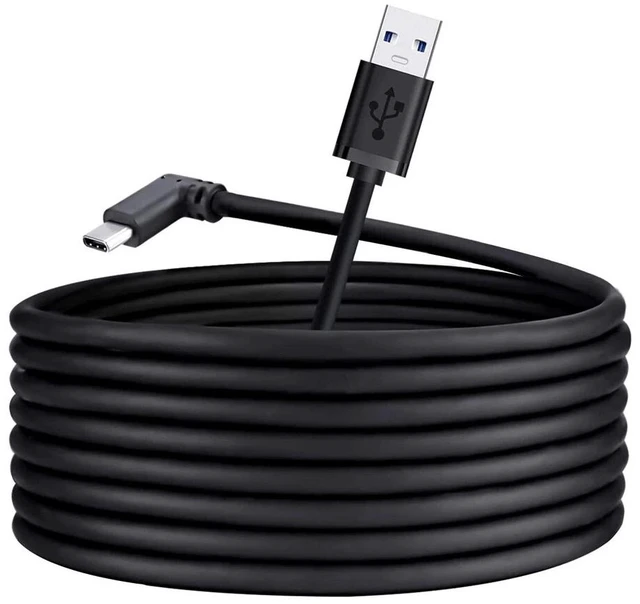 Main image of Link Cable for Oculus Quest 1/2/3 Charging Data Transfer USB Type-C 10 Ft 3M