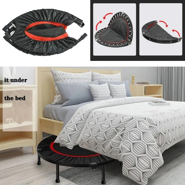 Alt view image 6 of 7 - Trampoline 48 Inch Indoor Outdoor Home Fitness Exercise Foldable Rebounder