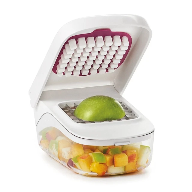 Alt view image 4 of 7 - Vegetable and Onion Chopper Container with Easy Pour Opening Dicer