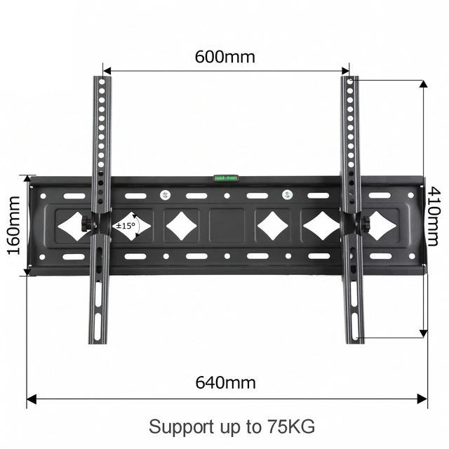 Alt view image 3 of 5 - Till TV Wall Mount 32-75 Inch TV Monitor VESA 600x400 Upto 75Kg