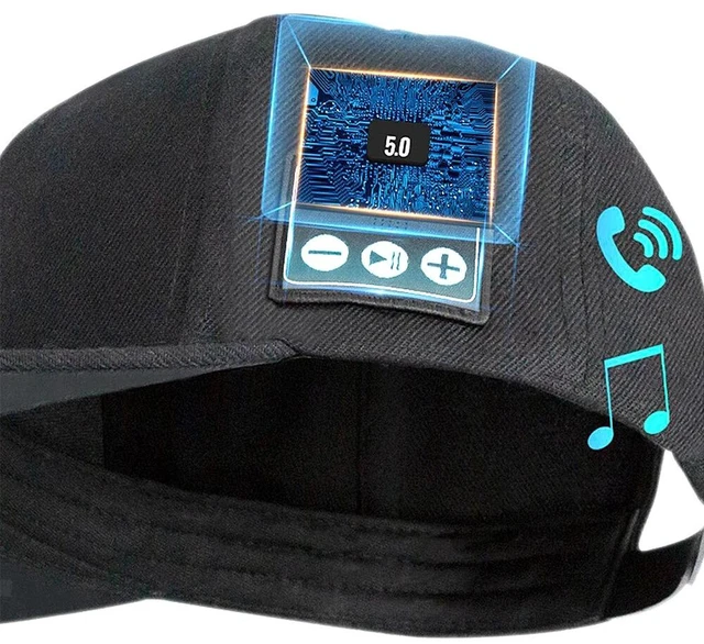 Alt view image 4 of 7 - Wireless Bluetooth Music Hat Headset Headphone Speaker Mic For Outdoor Sport
