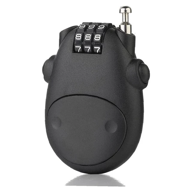 Alt view image 2 of 6 - Helmet Lock Cable Bike Password Lock Telescopic Wire Rope
