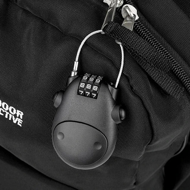 Alt view image 3 of 6 - Helmet Lock Cable Bike Password Lock Telescopic Wire Rope