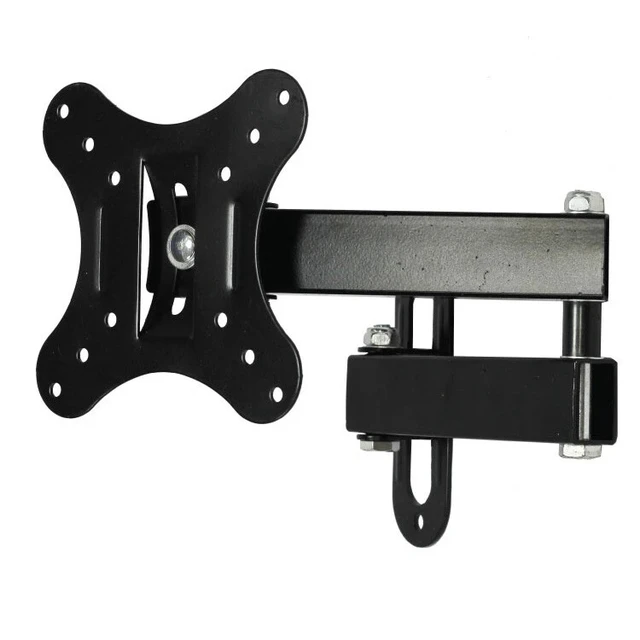 Alt view image 2 of 6 - Flat Screen TV Wall Mount Monitor Bracket Swivel Tilt LED LCD HDTV 14 to 27 Inch
