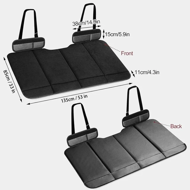 Alt view image 7 of 7 - Car Back Seat Mattress Foldable Portable Travel Camping Sleep Mat Non-Inflatable