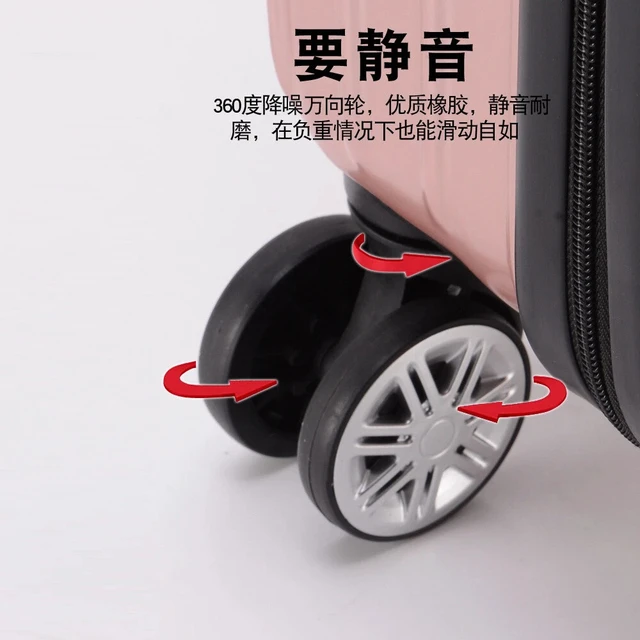 Alt view image 5 of 7 - Hard Shell Luggage 360 Spinner Wheels Travel Suitcase Password Lock 28 Inch
