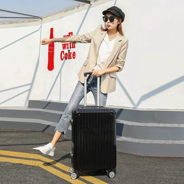 Alt view image 2 of 7 - Hard Shell Luggage 360 Spinner Wheels Travel Suitcase Password Lock 28 Inch
