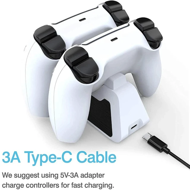 Alt view image 7 of 7 - PS5 Controller Charger 2.6A Super Charger Charging DualSense Fast Charging