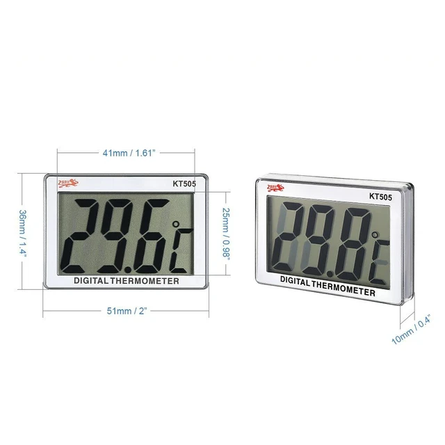 Alt view image 5 of 6 - Aquarium Fish Tank Water Thermometer Digital Electronic LCD Sensor Controller