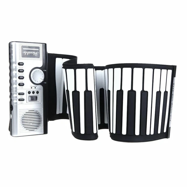Alt view image 3 of 7 - 61 Keys Roll Up Midi Electronic Keyboard Piano Music Player New