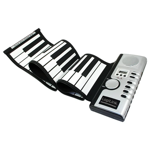 Alt view image 2 of 7 - 61 Keys Roll Up Midi Electronic Keyboard Piano Music Player New