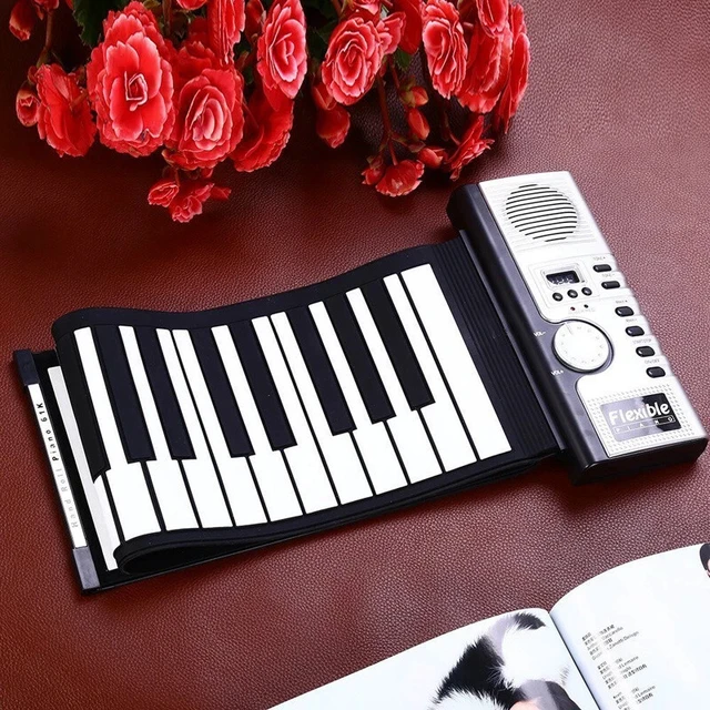 Alt view image 7 of 7 - 61 Keys Roll Up Midi Electronic Keyboard Piano Music Player New