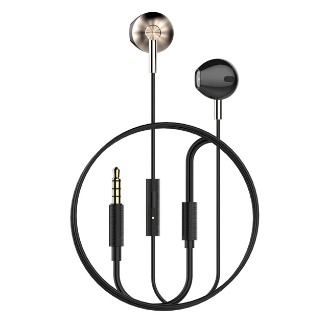 Alt view image 3 of 5 - Earphone Wired Headphone with Microphone 3.5mm Earbud Headset