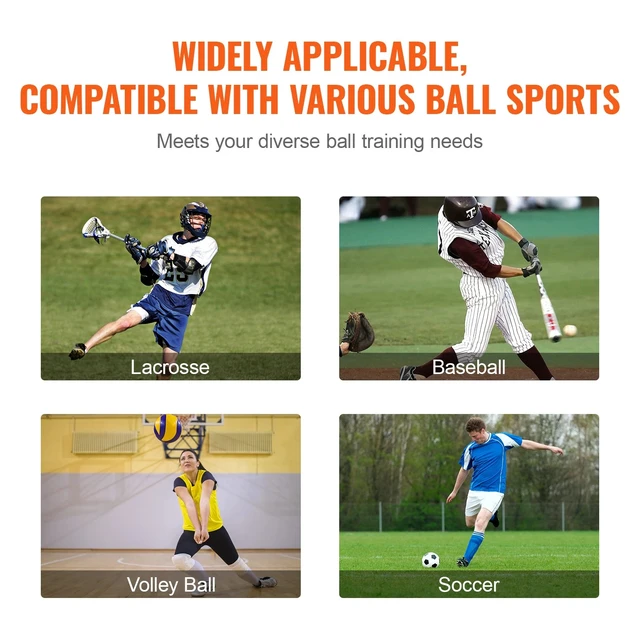 Alt view image 4 of 7 - 4x7ft Lacrosse Baseball Rebounder Softball Bounce Pinchback Net Adjustable