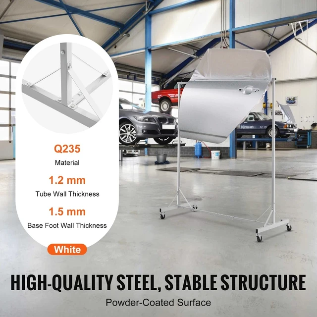 Alt view image 4 of 7 - Painting Rack Adjustable Paint Hanger 8 Hooks Auto Body Painting Stand