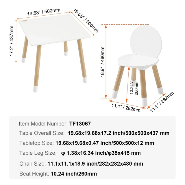 Alt view image 6 of 7 - Kids Table and 2 Chairs Set Kids Craft and Play Table Drawing Reading
