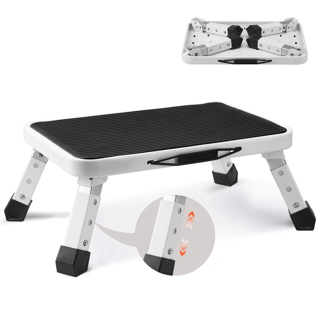 Main image of Step Stool Ladder Foldable 3 Adjustable Height Max Load 330lbs for Home