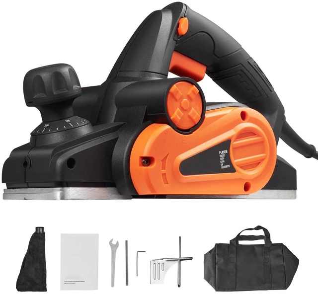 Main image of Hand Planer Corded Electric Hand Planer 3-1/4" 16500 RPM Woodworking DIY