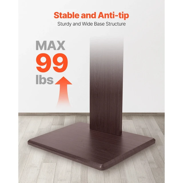 Alt view image 5 of 7 - Universal TV Stand Swivel Stand Holds up to 99 lbs for 32-70 Inch Screens