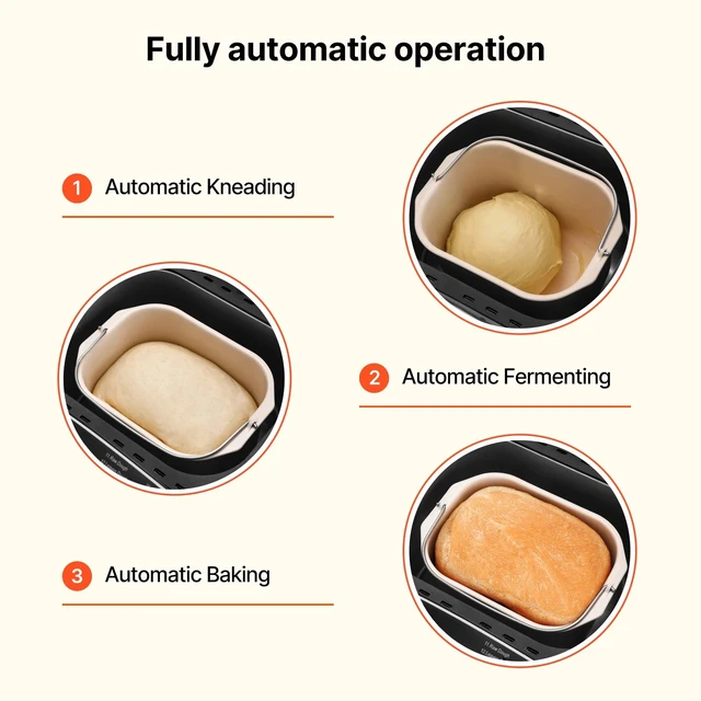 Alt view image 3 of 7 - 2LB 19-in-1 Automatic Bread Maker with Nonstick Inner Pot