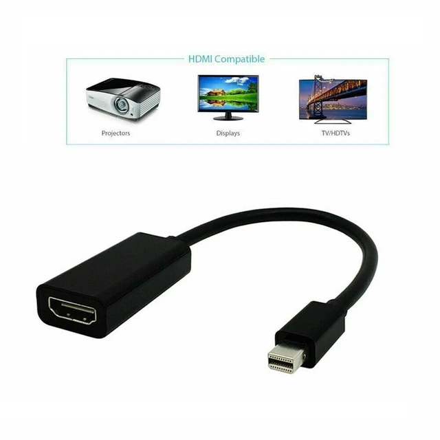 Alt view image 3 of 3 - 4K Mini Display Port to HDMI Thunderbolt DP Adapter Converter Cable For MacBook