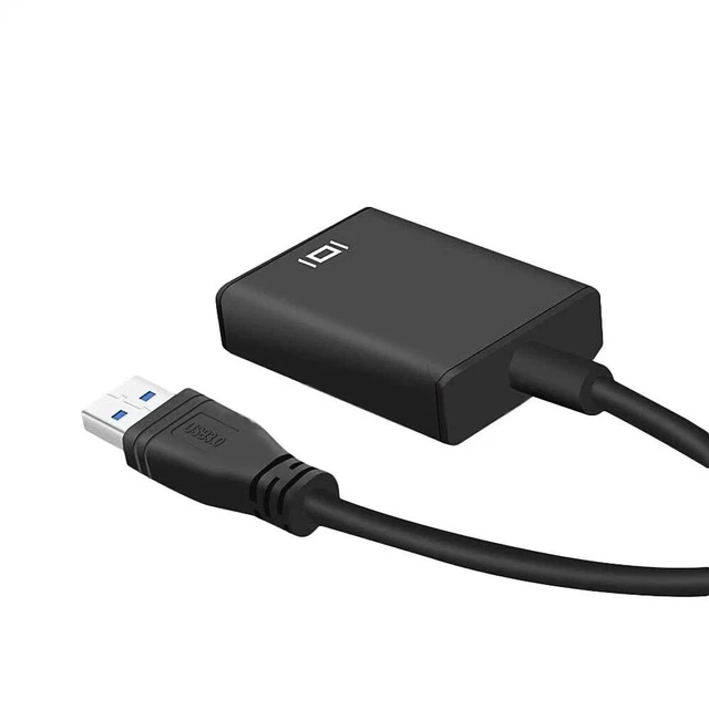 Alt view image 4 of 5 - USB 3.0 to HDMI Adapter Cable Male to Female Video 1080P PC For TV HDTV w/ Audio