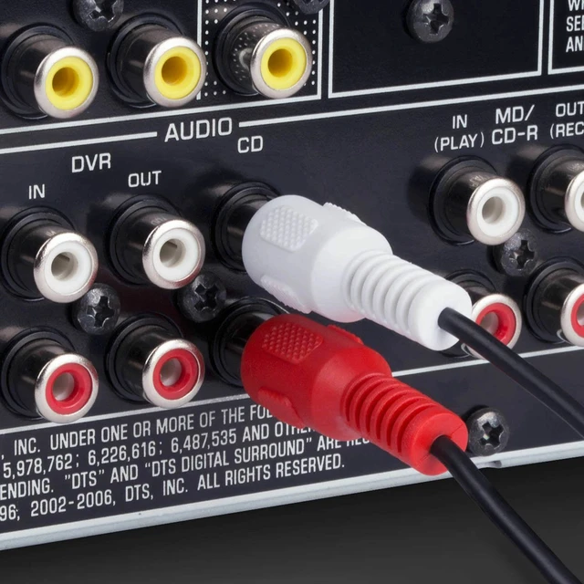 Alt view image 5 of 5 - Aux to 3.5mm Adapter Cable Male to 2 RCA Y Audio Jack for iPod MP3 TV Phone DVD