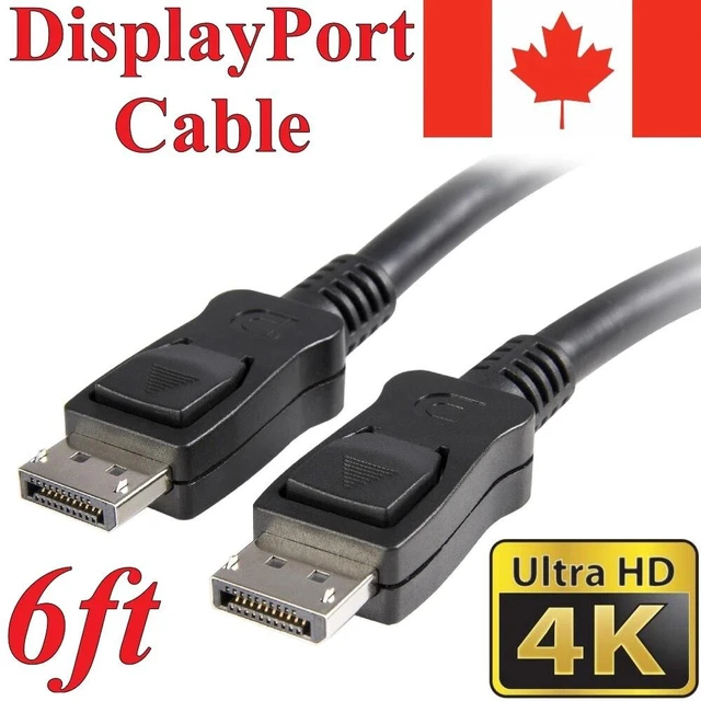 Main image of 6ft DisplayPort Cable up to 4K 120hz v1.4 DP Adapter Converter For TV Monitor PC
