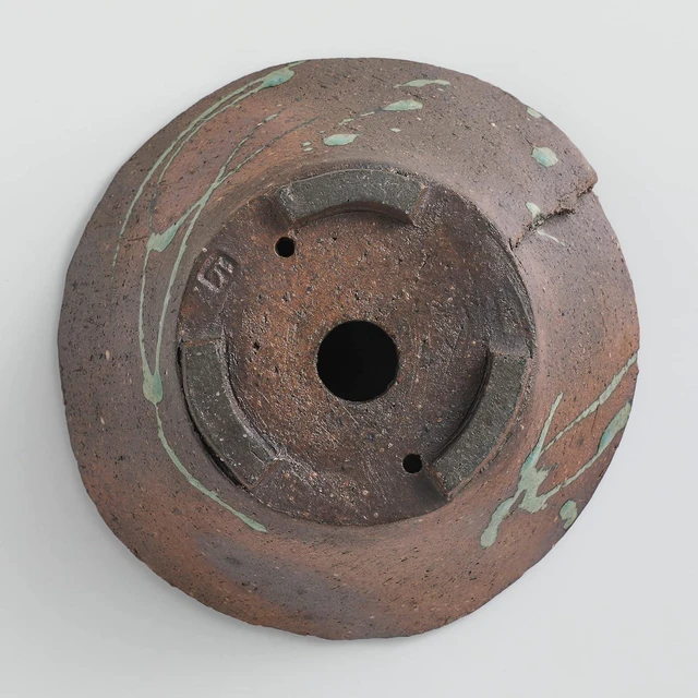 Alt view image 4 of 6 - Wazakura Tokoname Series Handmade Ceramic Rustic Tatara Style Bonsai Pot with Drainage Hole 6.3 in (160mm) Made in Japan, Garden Planter, Flower Vase, Houseplant Centerpiece
