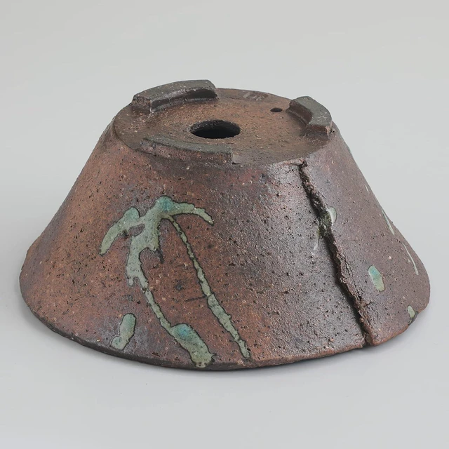 Alt view image 3 of 6 - Wazakura Tokoname Series Handmade Ceramic Rustic Tatara Style Bonsai Pot with Drainage Hole 6.3 in (160mm) Made in Japan, Garden Planter, Flower Vase, Houseplant Centerpiece