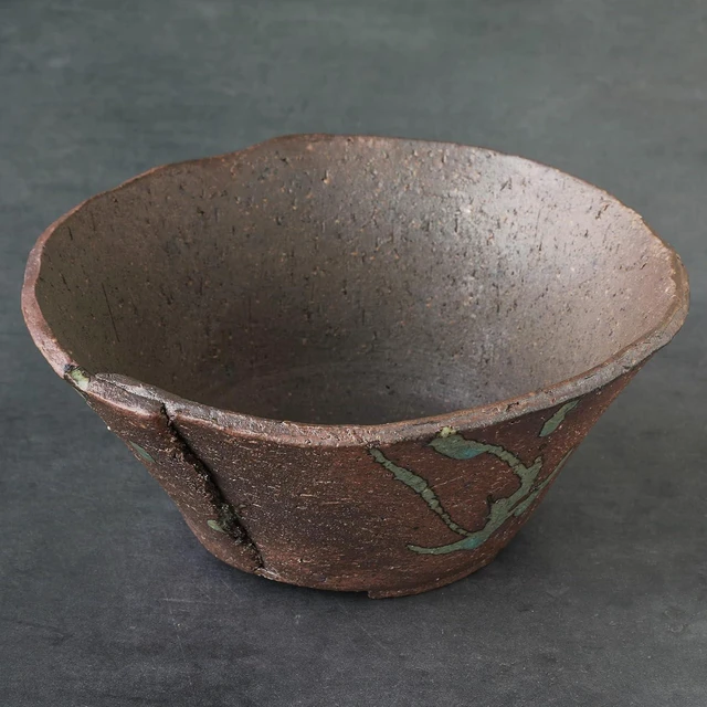 Alt view image 6 of 6 - Wazakura Tokoname Series Handmade Ceramic Rustic Tatara Style Bonsai Pot with Drainage Hole 6.3 in (160mm) Made in Japan, Garden Planter, Flower Vase, Houseplant Centerpiece