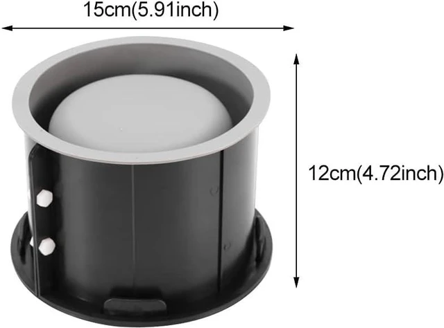 Alt view image 7 of 7 - Silicone Molds for Concrete Flower Pot, 5x6inch Round Planter Mold Large, Concrete Moulds DIY Container for Succulent Bonsai Decorating (Round)
