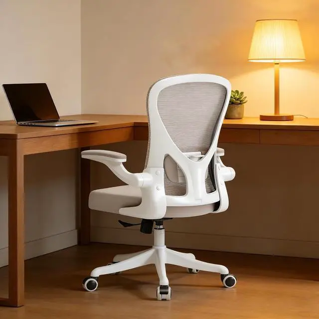 Main image of Ergonomic Office Desk Chair High Back Mesh Computer Chair | 360° Swivel Adjustable Lumbar Support & Flip-Up Armrests capacity 300 lbs capacity