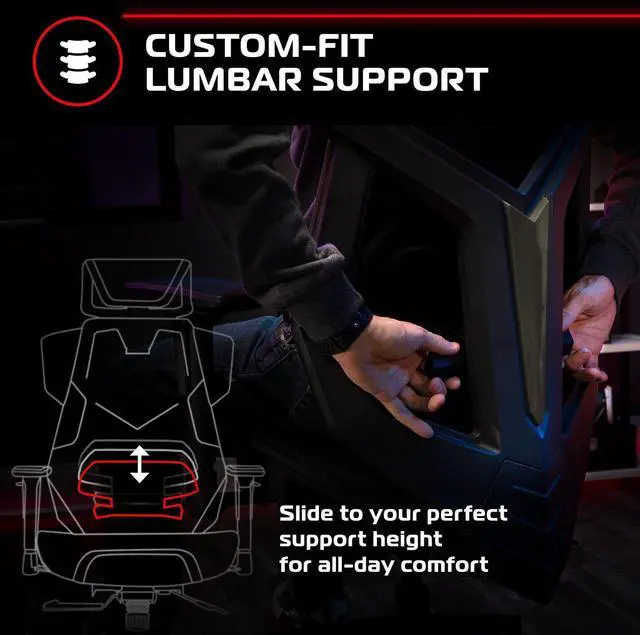 Alt view image 6 of 6 - RESPAWN FLEXX Ergonomic Mesh Office Chair, Adjustable Seat & Arms | Breathable mesh chair with adjustable headrest, adjustable arms, seat slide & synchro-tilt for all-day work or gaming.