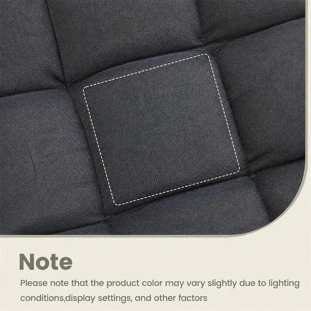 Alt view image 3 of 7 - COSTWAY Floor Chair, Folding Gaming Chair with Back Support (Gray) | 14 Adjustable Positions, Alloy Steel Frame, Lazy Sofa Lounge for Playing Reading Meditating Room Recliner for Adults, Kids