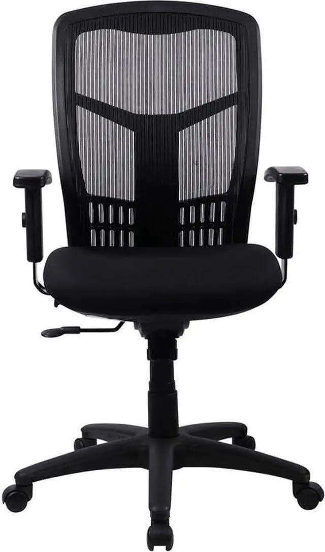 Main image of Lorell ErgoMesh Executive Swivel Chair, High-Back, Black