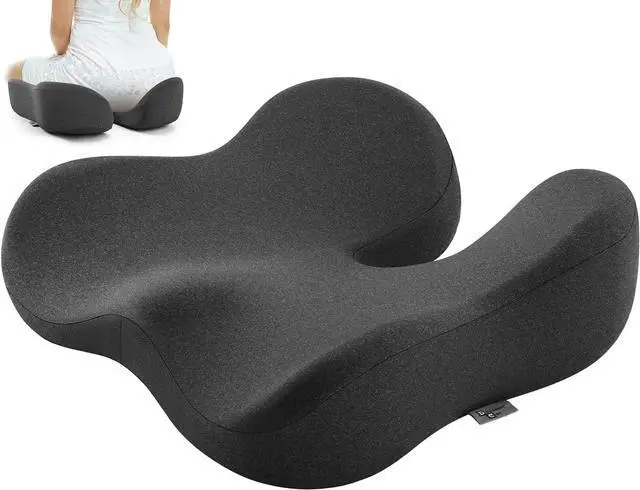Main image of Dreamer Car Seat Cushion for Tailbone & Sciatica Pain Relief | Certified & Ergonomist-Designed,Tapered Front Edge Reduces Thigh Pressure,Wide Memory Foam for Office Chair, Car, Wheelchair