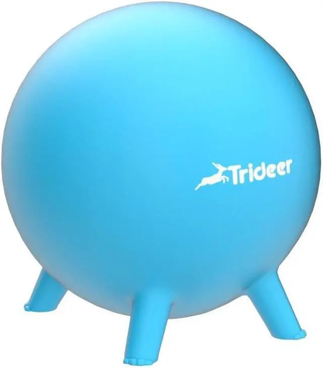 Alt view image 4 of 7 - Trideer Flexible Seating for Classroom Elementary, Yoga Ball Chairs for Kids, Wobble Chair of School Supplies for Sensory Kids, Student Desk Chairs for Homeschool (Blue, 55cm)